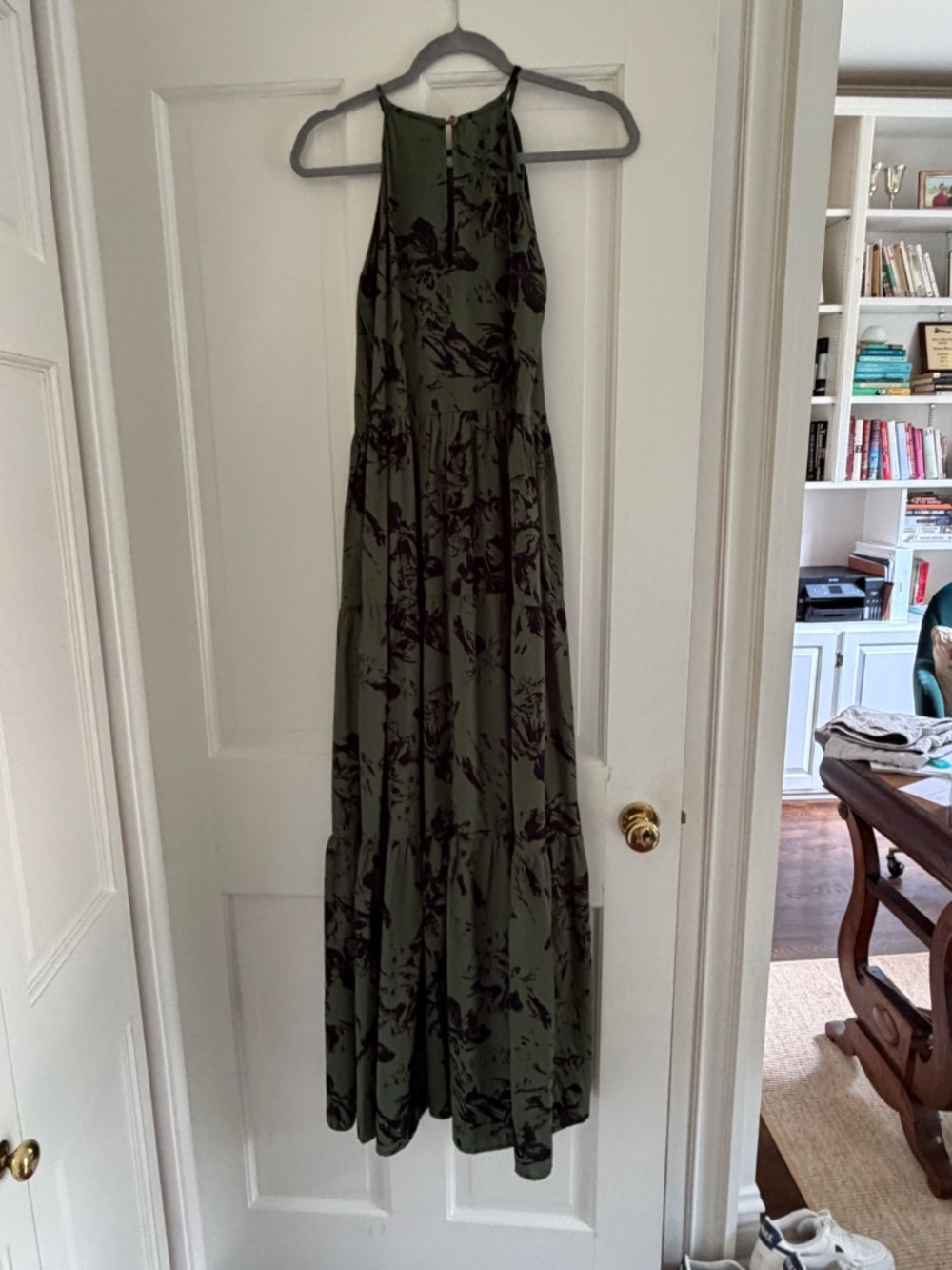 ANTHROPOLOGIE Ranna Gill Green Halter Maxi Dress - Picture 4 of 4
